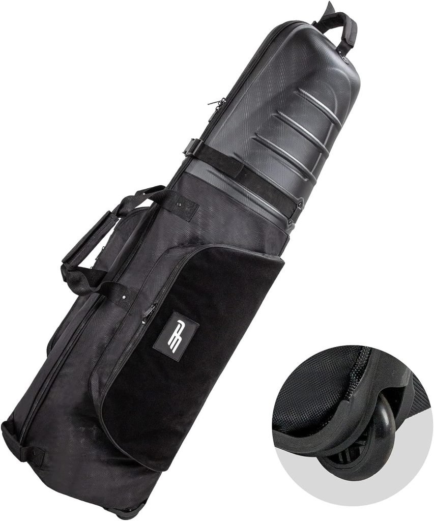 PLAYEAGLE Golf Travel Bags for Airlines with Hard Case