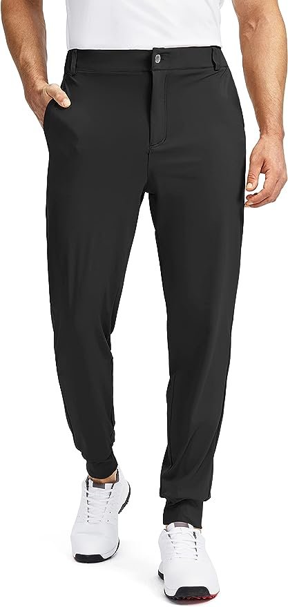 Soothfeel Men's 5 Pockets Slim Fit Golf Pants