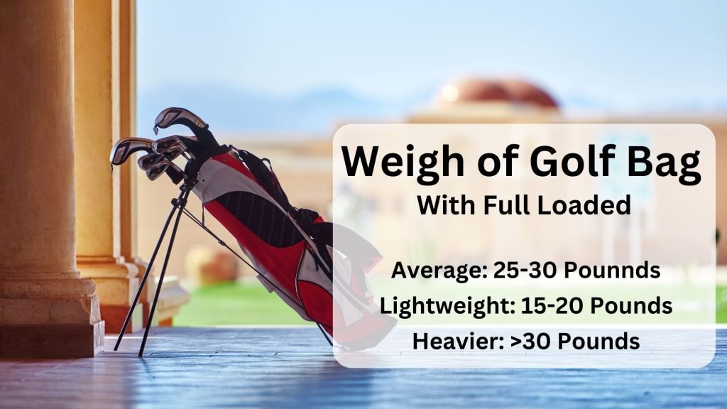 Weigh of golf bag